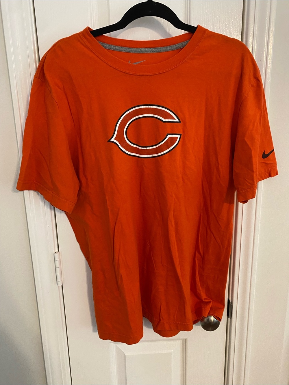 Nike Orange Chicago 'C' Logo Short Sleeve Tee